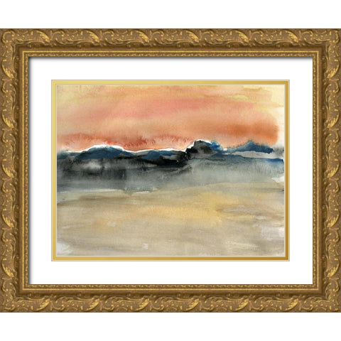 Indian Wells Gold Ornate Wood Framed Art Print with Double Matting by Jill, Susan