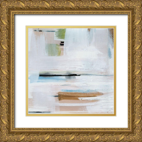 Faraway Sunset II Gold Ornate Wood Framed Art Print with Double Matting by Jill, Susan