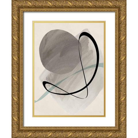 Mid Century Dance II Gold Ornate Wood Framed Art Print with Double Matting by Jill, Susan