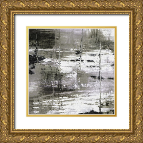Morning Path I Gold Ornate Wood Framed Art Print with Double Matting by Jill, Susan