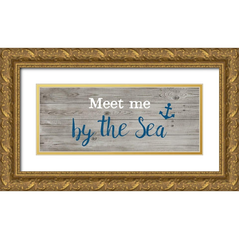 Meet Me Gold Ornate Wood Framed Art Print with Double Matting by Murray, Amanda