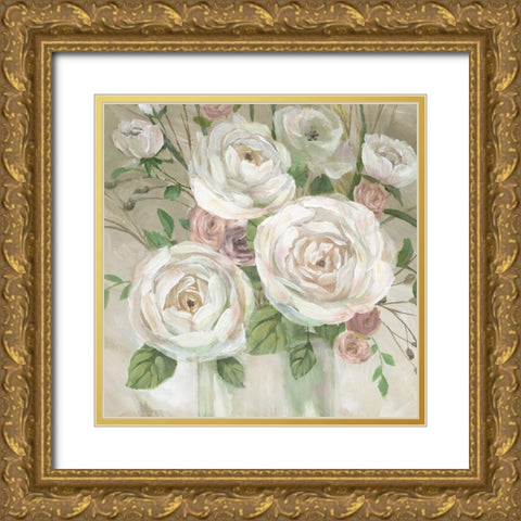 Queen of the Garden Gold Ornate Wood Framed Art Print with Double Matting by Nan