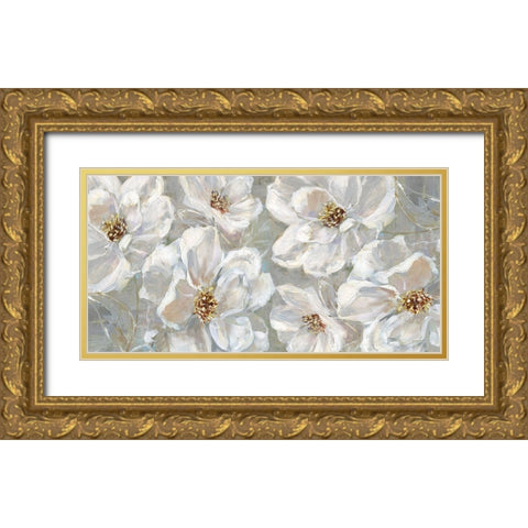 Blooming Summer Gold Ornate Wood Framed Art Print with Double Matting by Swatland, Sally