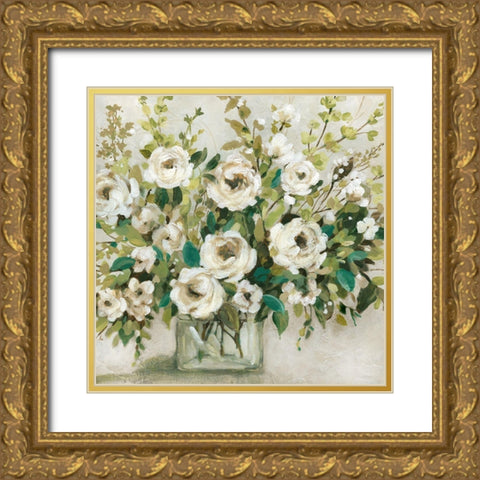 Forever Green Gold Ornate Wood Framed Art Print with Double Matting by Robinson, Carol