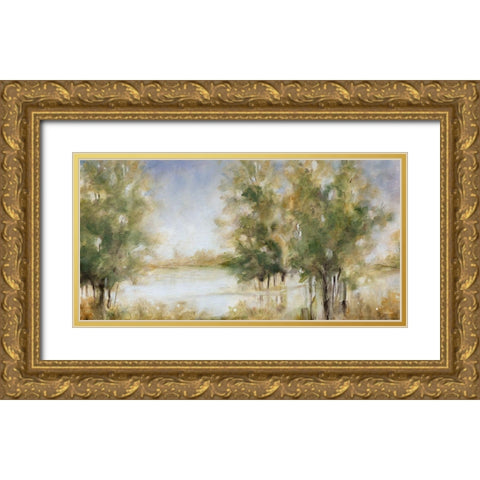 Waterway Grove Gold Ornate Wood Framed Art Print with Double Matting by Robinson, Carol