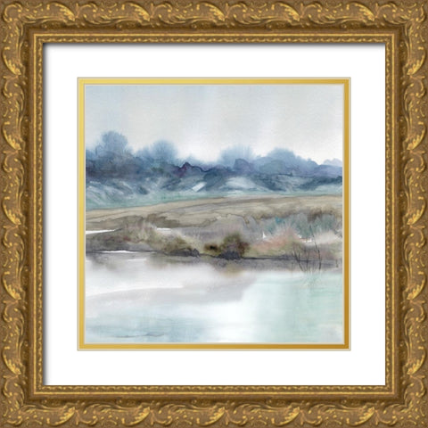 Rivers Ebb and Flow Gold Ornate Wood Framed Art Print with Double Matting by Robinson, Carol