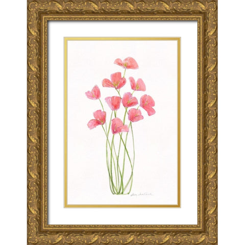 Intertwined Bouquet I Gold Ornate Wood Framed Art Print with Double Matting by Swatland, Sally