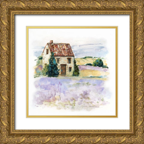 Lavender Country I Gold Ornate Wood Framed Art Print with Double Matting by Swatland, Sally