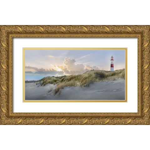 The Guardian Gold Ornate Wood Framed Art Print with Double Matting by Calascibetta, Mike