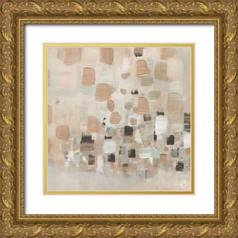 Skipping Rocks Gold Ornate Wood Framed Art Print with Double Matting by Jill, Susan