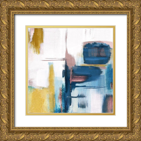 Pays Aubergine Gold Ornate Wood Framed Art Print with Double Matting by Jill, Susan