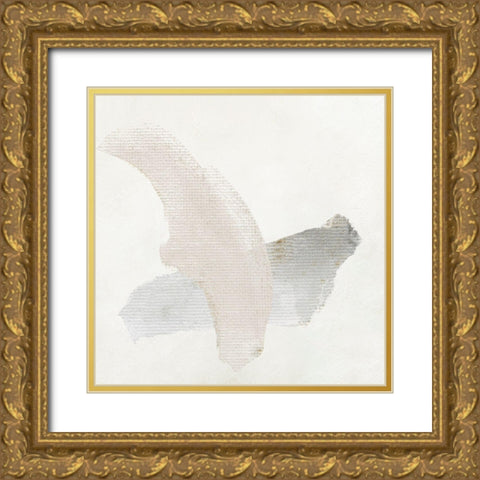 Soft Stroke I Gold Ornate Wood Framed Art Print with Double Matting by Jill, Susan