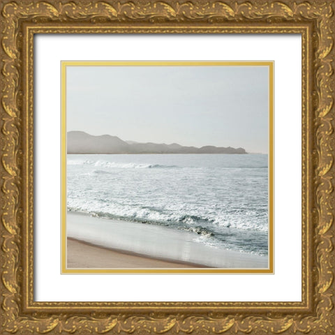 Cerritos Beach Gold Ornate Wood Framed Art Print with Double Matting by Delimont, Danita