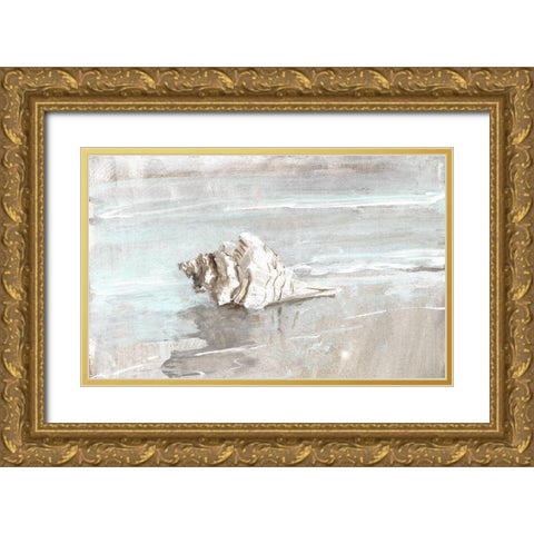 Wahsed Ashore I Gold Ornate Wood Framed Art Print with Double Matting by Swatland, Sally