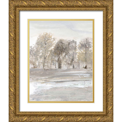Meadows Edge II Gold Ornate Wood Framed Art Print with Double Matting by Jill, Susan
