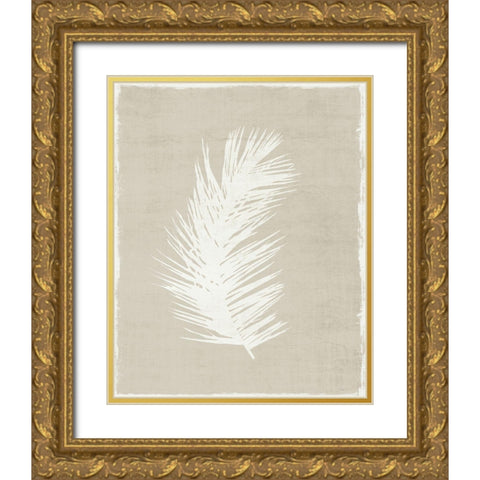 Palm Oasis I Gold Ornate Wood Framed Art Print with Double Matting by Carpentieri, Natalie