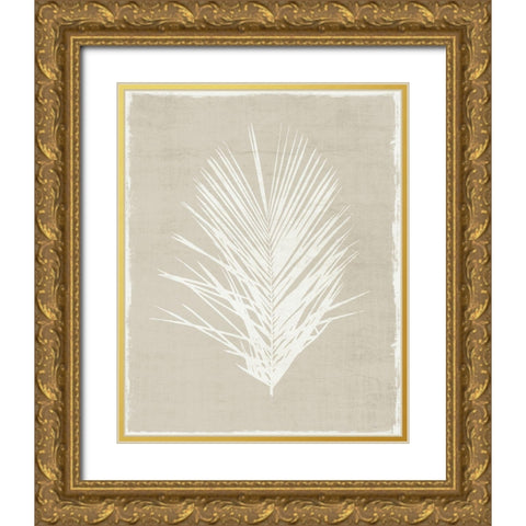 Palm Oasis II Gold Ornate Wood Framed Art Print with Double Matting by Carpentieri, Natalie