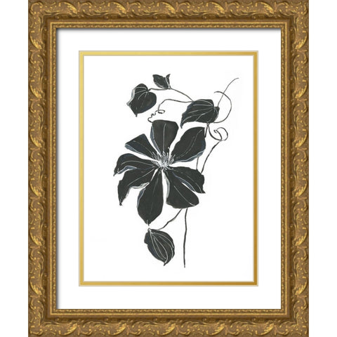 Midnight Climber I Gold Ornate Wood Framed Art Print with Double Matting by Swatland, Sally