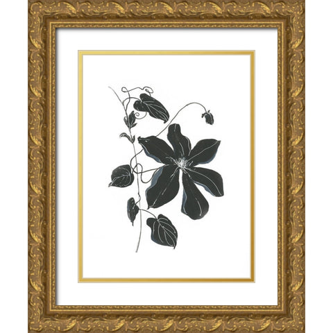 Midnight Climber II Gold Ornate Wood Framed Art Print with Double Matting by Swatland, Sally