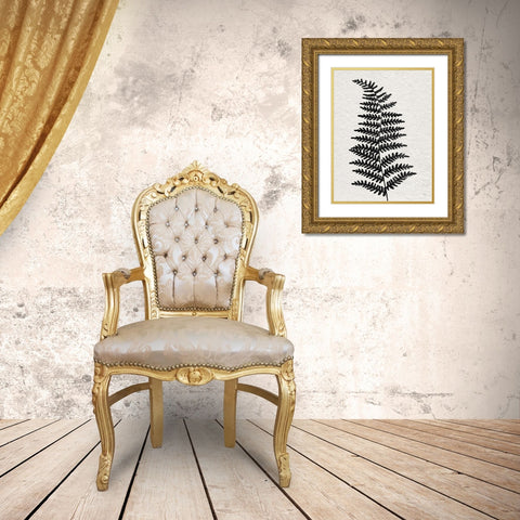 Forest Fern II Gold Ornate Wood Framed Art Print with Double Matting by Jill, Susan