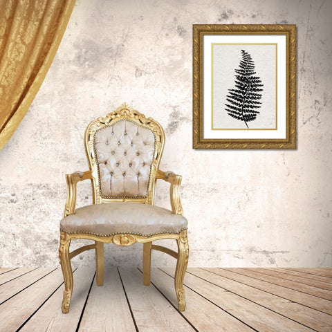 Forest Fern III Gold Ornate Wood Framed Art Print with Double Matting by Jill, Susan