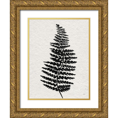 Forest Fern III Gold Ornate Wood Framed Art Print with Double Matting by Jill, Susan