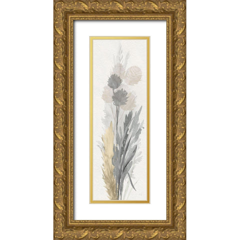 Cattail Road I Gold Ornate Wood Framed Art Print with Double Matting by Jill, Susan