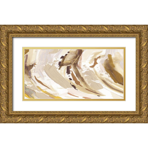 Desert Path Gold Ornate Wood Framed Art Print with Double Matting by Jill, Susan
