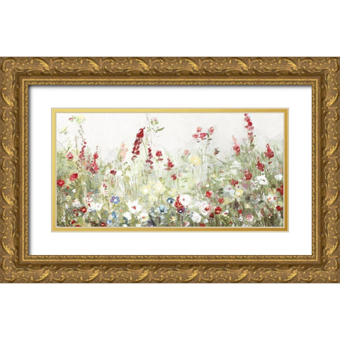 Sweet Spring Gold Ornate Wood Framed Art Print with Double Matting by Swatland, Sally