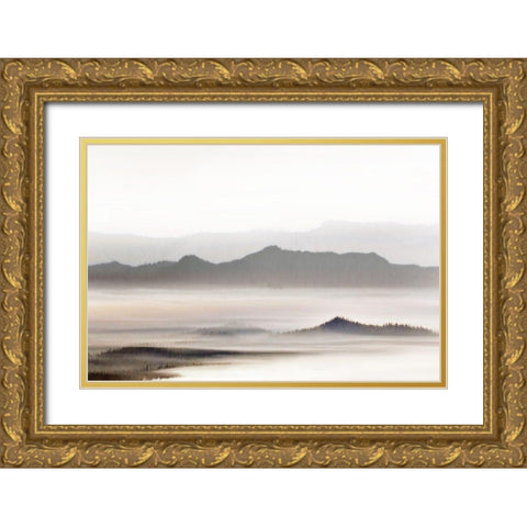West Fjord Gold Ornate Wood Framed Art Print with Double Matting by Delimont, Danita