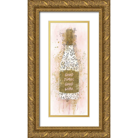 Good Times Gold Ornate Wood Framed Art Print with Double Matting by Carpentieri, Natalie