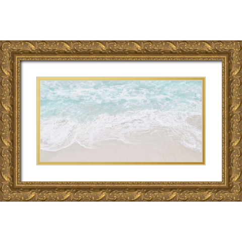 Coastline Tide Gold Ornate Wood Framed Art Print with Double Matting by Carpentieri, Natalie