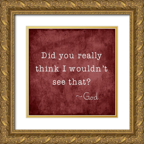 See That Gold Ornate Wood Framed Art Print with Double Matting by Designs, CAD