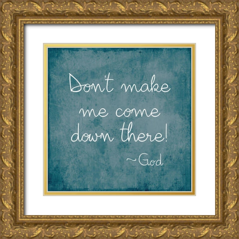 Come Down There Gold Ornate Wood Framed Art Print with Double Matting by Designs, CAD