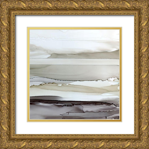 Shifting Currents II Gold Ornate Wood Framed Art Print with Double Matting by Robinson, Carol