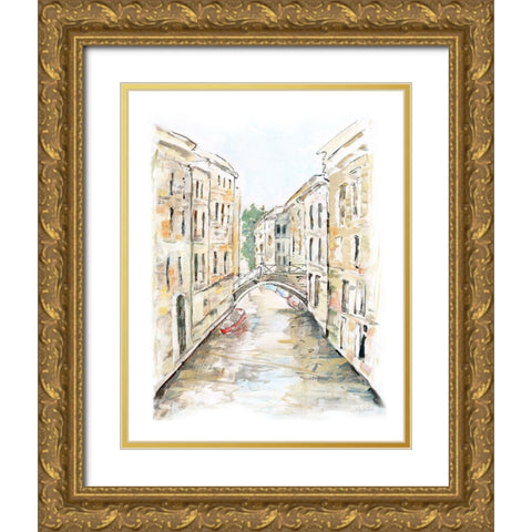 Venice Memories I Gold Ornate Wood Framed Art Print with Double Matting by Swatland, Sally