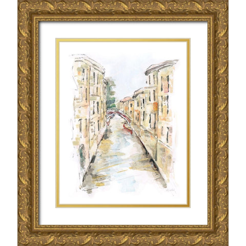 Venice Memories II Gold Ornate Wood Framed Art Print with Double Matting by Swatland, Sally