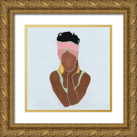 Beauty All That II Gold Ornate Wood Framed Art Print with Double Matting by Tava Studios