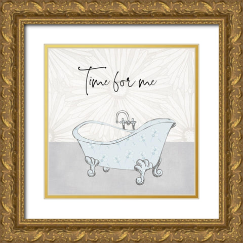 Time For Me Gold Ornate Wood Framed Art Print with Double Matting by Jill, Susan