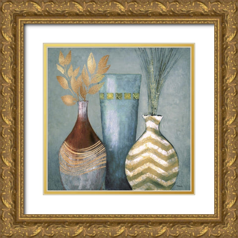 Portofino II Gold Ornate Wood Framed Art Print with Double Matting by Tava Studios