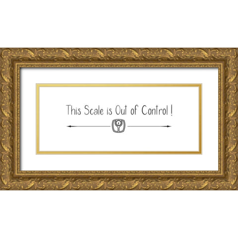 This Scale Gold Ornate Wood Framed Art Print with Double Matting by Jill, Susan