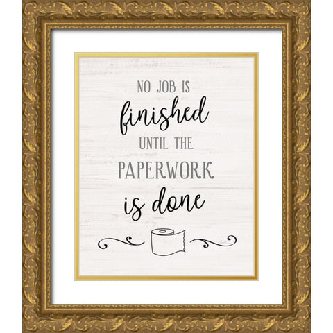 Paperwork Gold Ornate Wood Framed Art Print with Double Matting by Carpentieri, Natalie