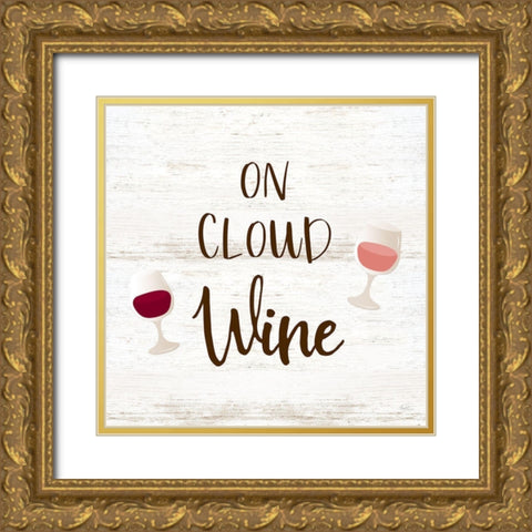On Cloud Wine Gold Ornate Wood Framed Art Print with Double Matting by Carpentieri, Natalie