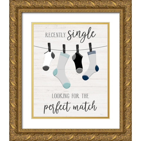 Perfect Match Gold Ornate Wood Framed Art Print with Double Matting by Carpentieri, Natalie