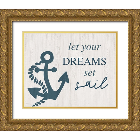 Dreams Set Gold Ornate Wood Framed Art Print with Double Matting by Carpentieri, Natalie