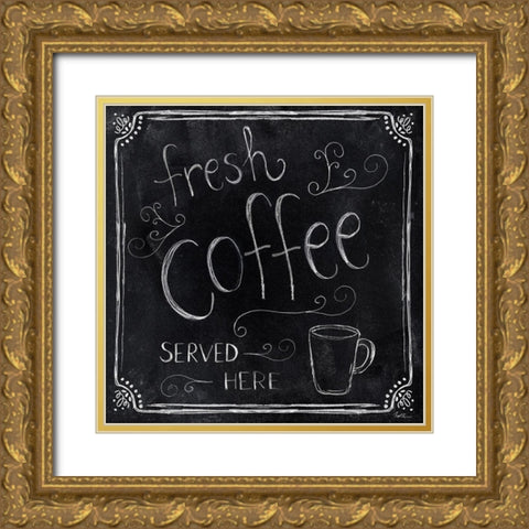 Fresh Coffee Gold Ornate Wood Framed Art Print with Double Matting by Carpentieri, Natalie