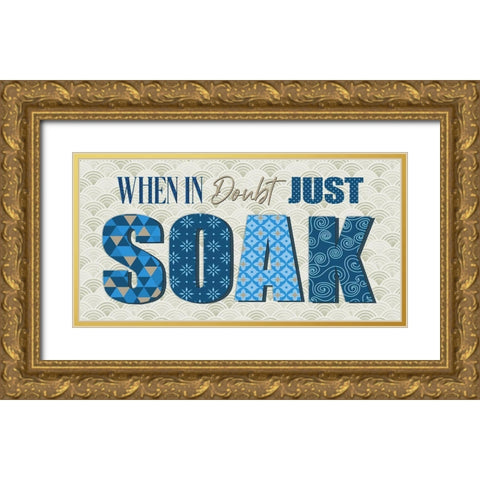 When in Doubt Gold Ornate Wood Framed Art Print with Double Matting by Knutsen, Conrad