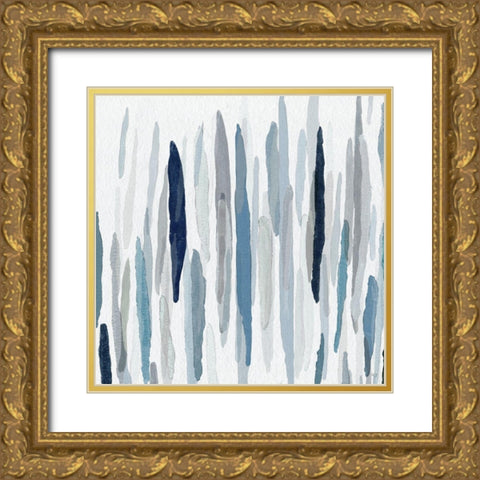 Rhythm and Blues I Gold Ornate Wood Framed Art Print with Double Matting by Jill, Susan