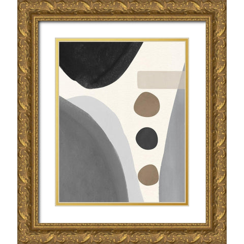 Grey Mountain Gold Ornate Wood Framed Art Print with Double Matting by Jill, Susan