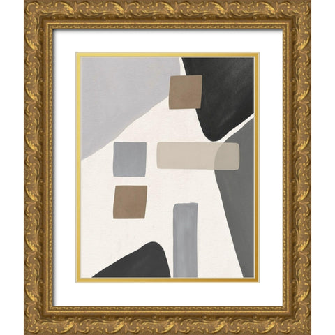 Grey Valley Gold Ornate Wood Framed Art Print with Double Matting by Jill, Susan